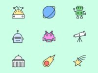 Free Pioneer Science Icon Set