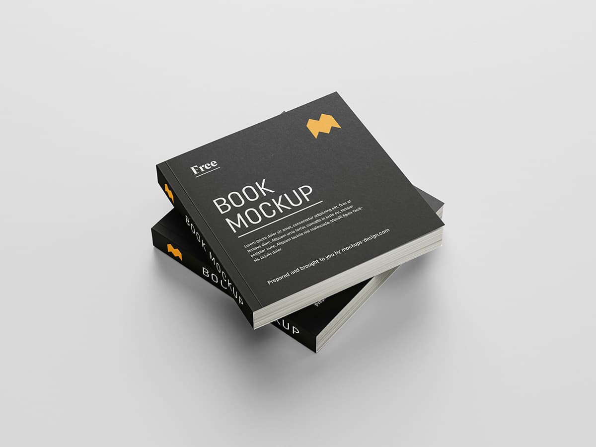Download Free Square Hardcover Book PSD Mockup - Free Mockups ... PSD Mockup Templates