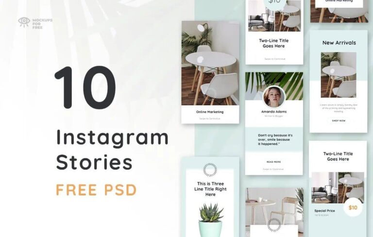10 Free Instagram Story PSD Templates