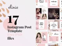 17 Free Beauty Instagram Post Templates