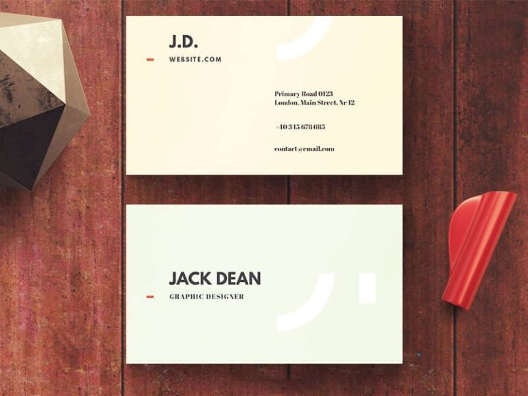 Free Basic Business Card Template