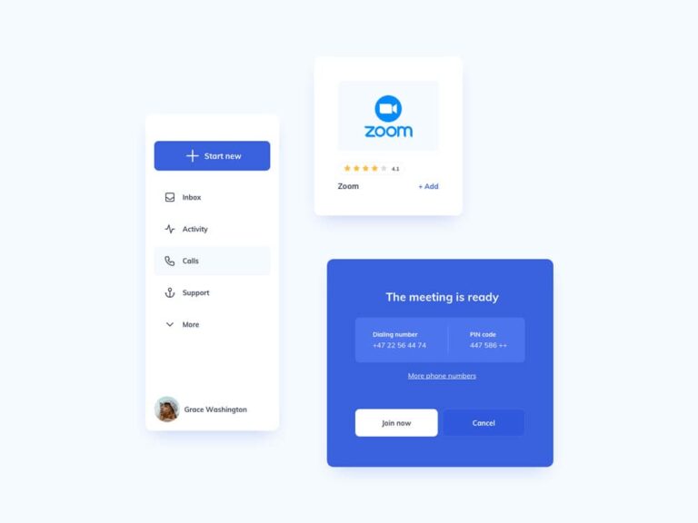 Free Conference App Components for Sketch