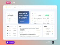 Free Cryptocurrency Market Dashboard for Figma