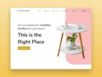 Free Furniture Online Shop Landing Page for Figma