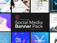 Free Instagram Social Media Banner Kit