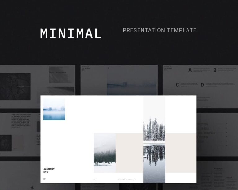 Free Minimal Presentation Template