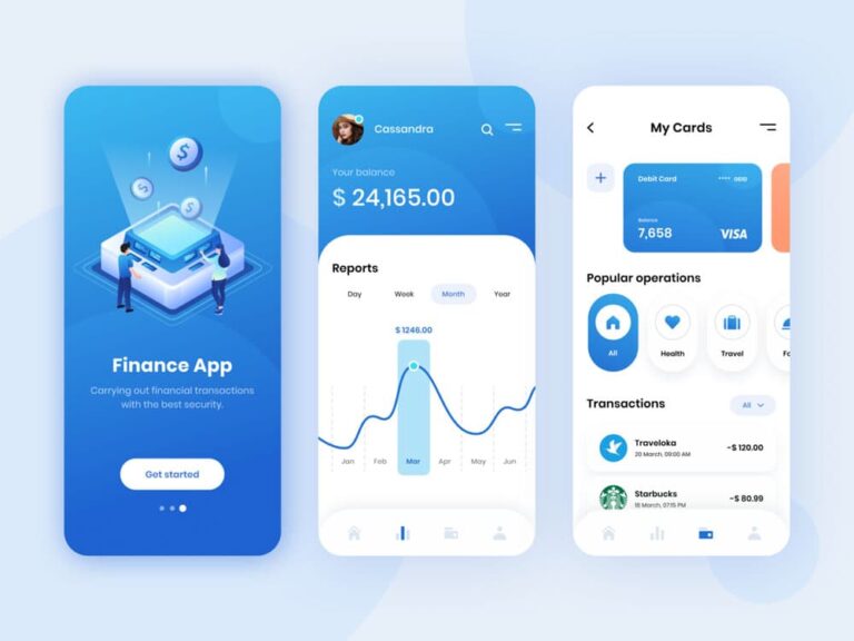 Free Mobile Finance App Concept