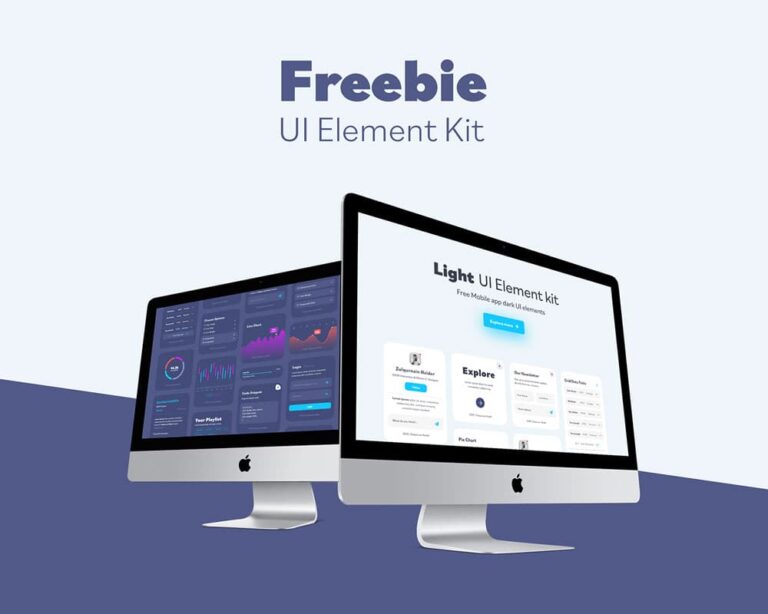Free Mobile UI Element Kit for Adobe XD