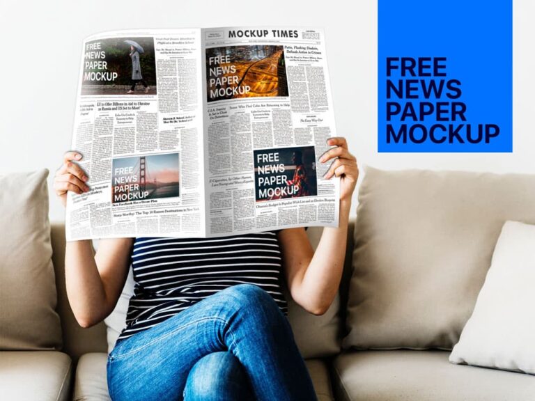 Free News Paper Mockup