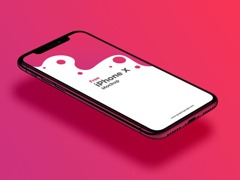 Download Free Perspective iPhone X PSD Mockup - Free PSD Mockup ...