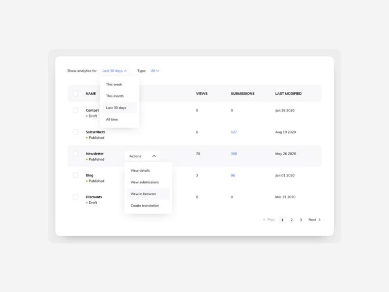 Free Table UI for Sketch