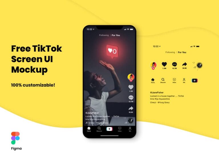 Free TikTok UI Mockup