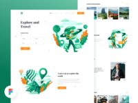Free Tour and Travel Website Template for Figma