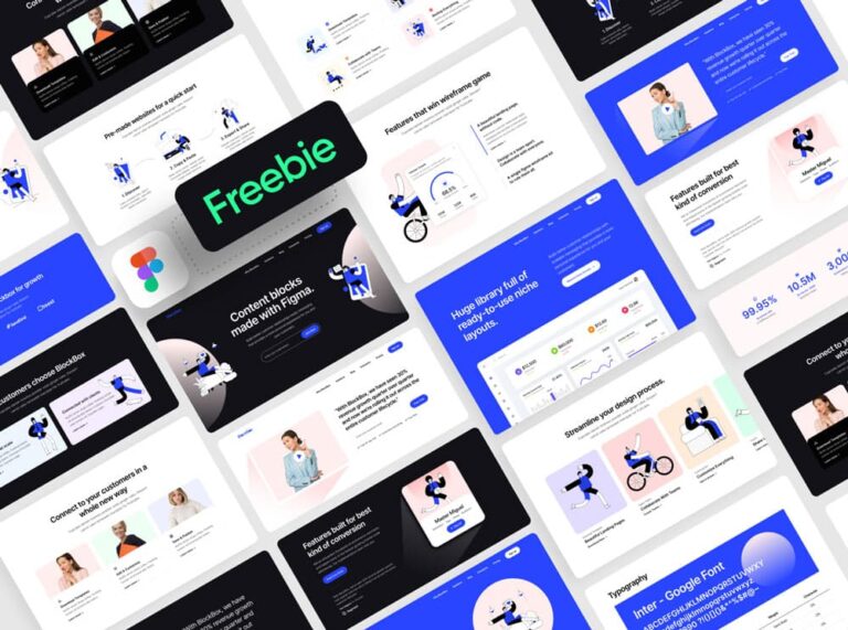 Free Website Wireframe Kit for Figma