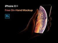 Free iPhone XS On Hand Mockup