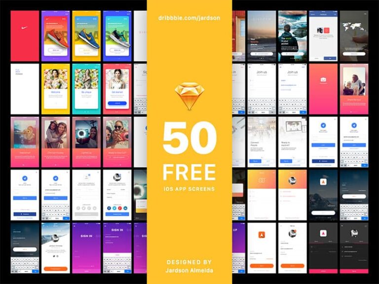 50 Free iOS App Sign Up Screens