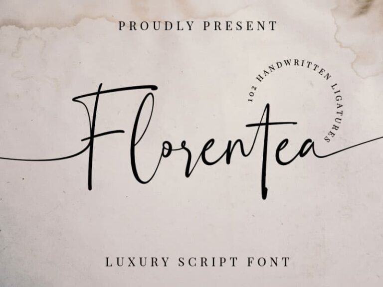 Florentea - Free Luxury Script Font