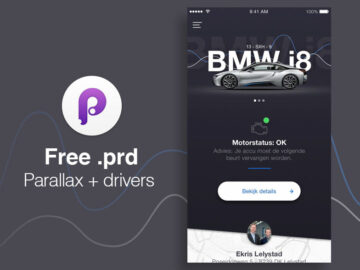 Free BMW Principle Parallax UI Design