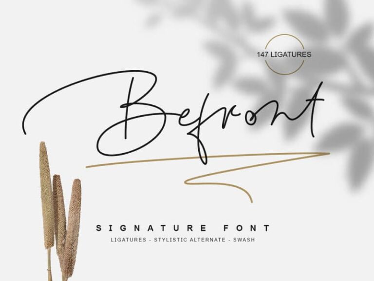 Free Befront Signature Font