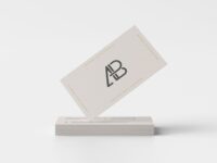 Free Business Card Mockup for Photoshop