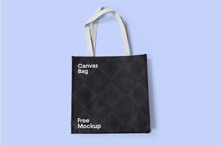 Free Canvas Bag PSD Mockup
