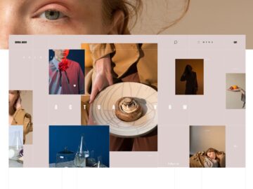 Free Fashion Editorial Web UI Kit for Adobe XD