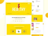 Free Fitness Concept Landing Page