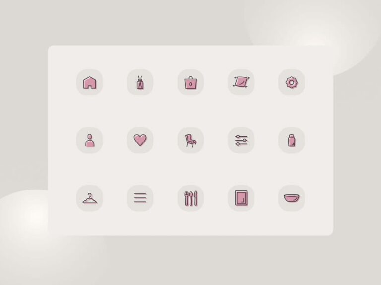 Free Furniture Icons Set for Figma