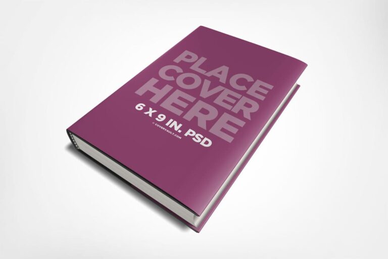 Free Hardcover with Dust Jacket Book Mockup