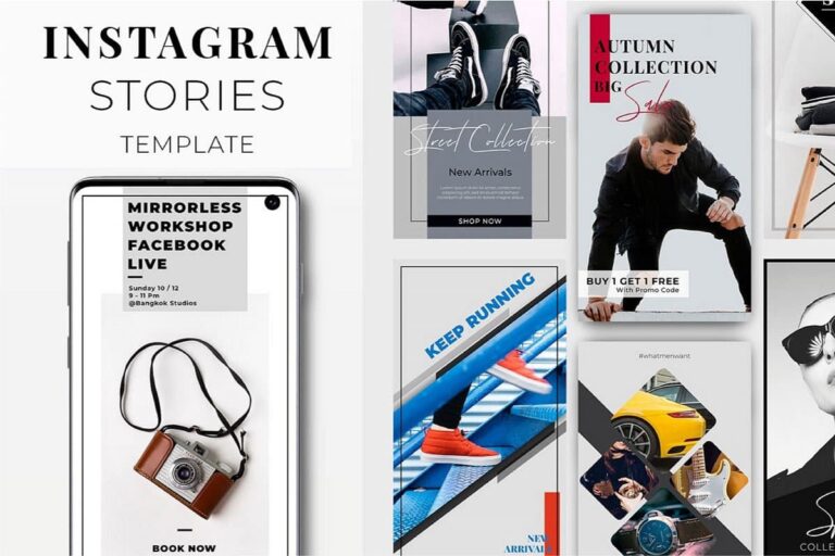 Free Instagram Stories PSD Template