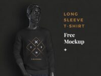 Free Long Sleeve T Shirt Mockup
