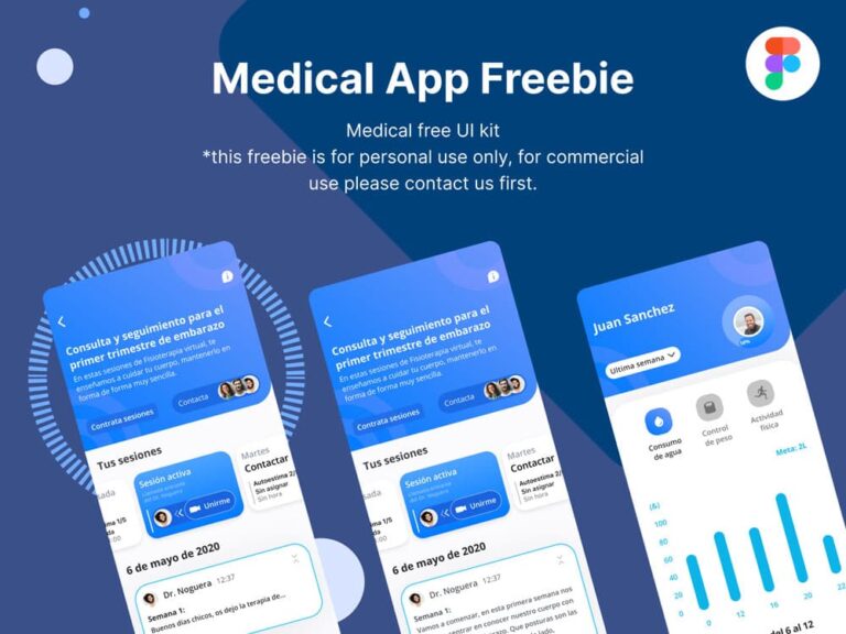 Free Medical UI Kit for Figma