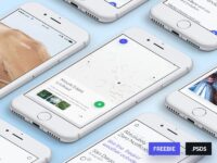 Free Mobile App PSD Templates