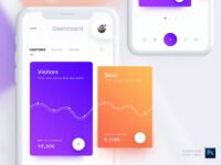 Free Mobile Dashboard PSD Templates