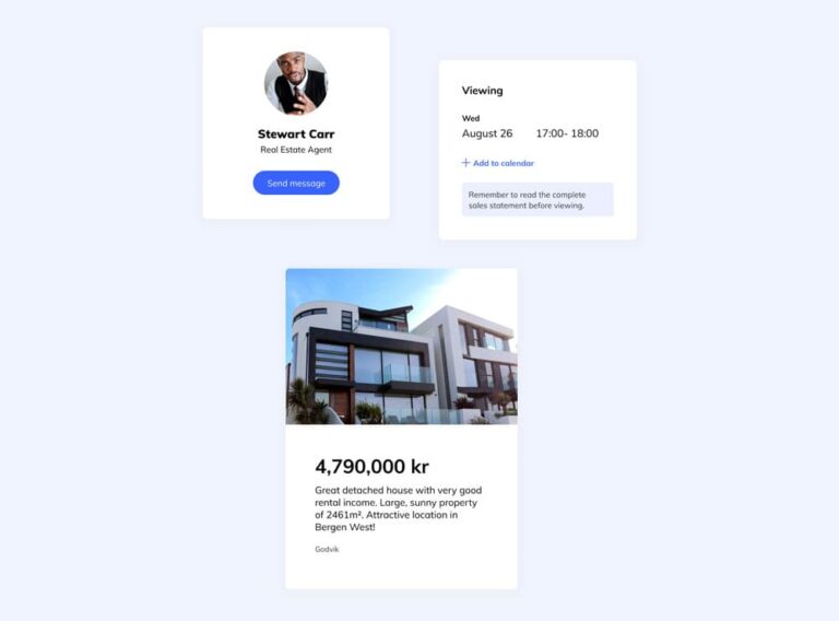 Free Real Estate UI Components for Figma