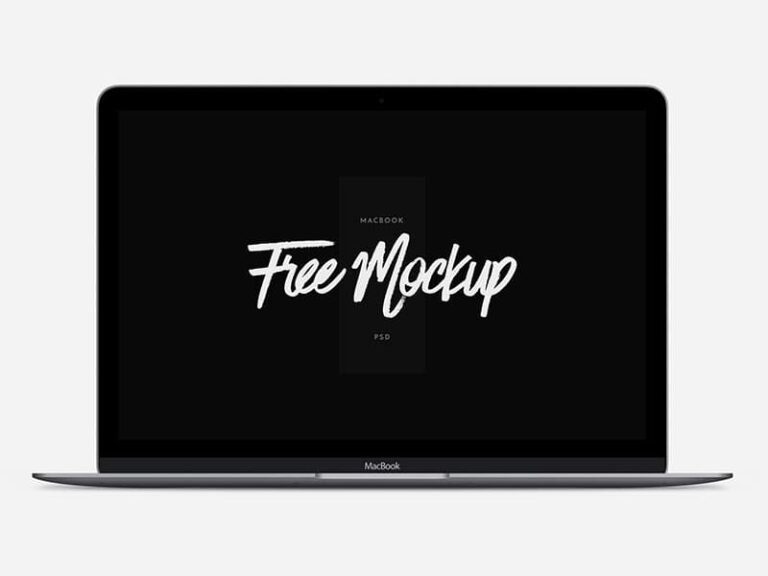 Free Scalable MacBook Mockup