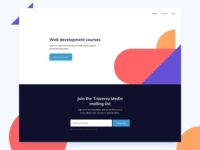 Free Simple Website Landing Page for Sketch