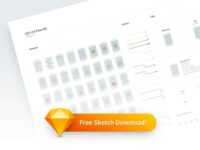 Free Sketch iOS UX Flow Kit
