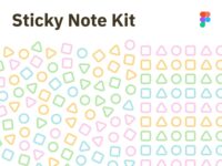 Free Sticky Note Kit for Figma