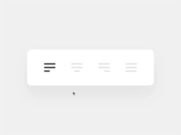 Free Text Alignment Button Interaction