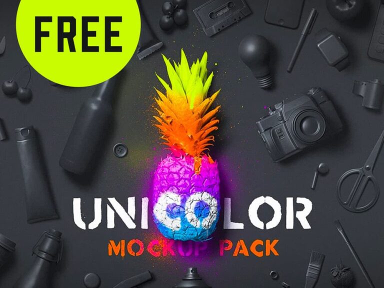 Free Unicolor Mockup Pack