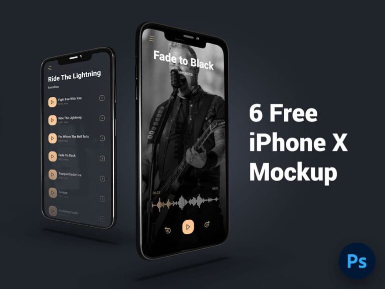 Free iPhone X Mockup PSD