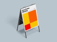 Free A-Stand Poster Mockups
