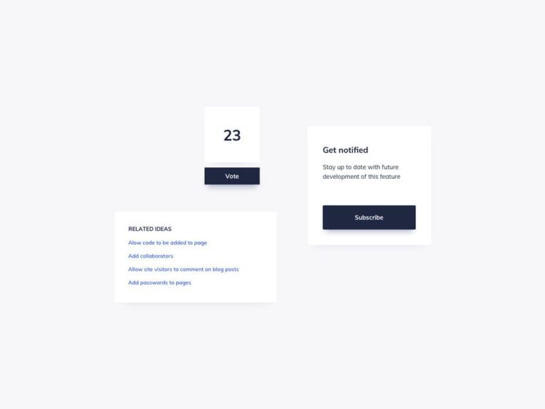 Free Blog Subscribe Cards for Sketch