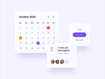 Free Calendar UI Components