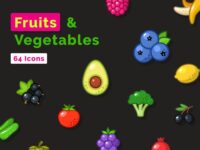 Free Fruits and Vegetables Icons