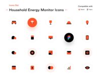 Free Household Energy Monitor Icons