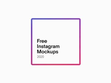 Free Instagram PSD Mockup 2020