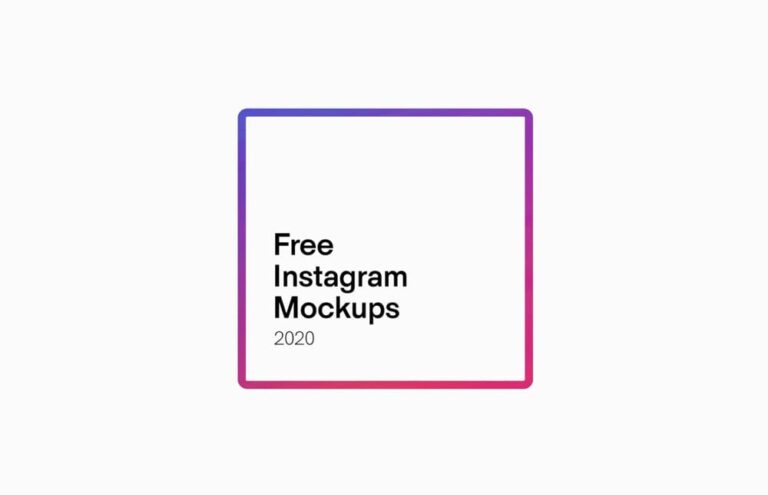 Free Instagram PSD Mockup 2020