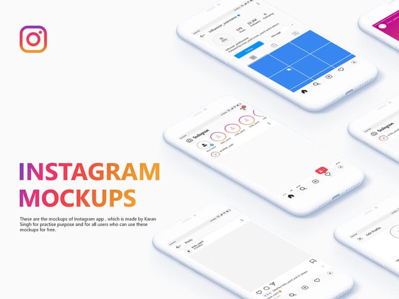 Download Free Instagram UI Mockups to Download | Freebiefy